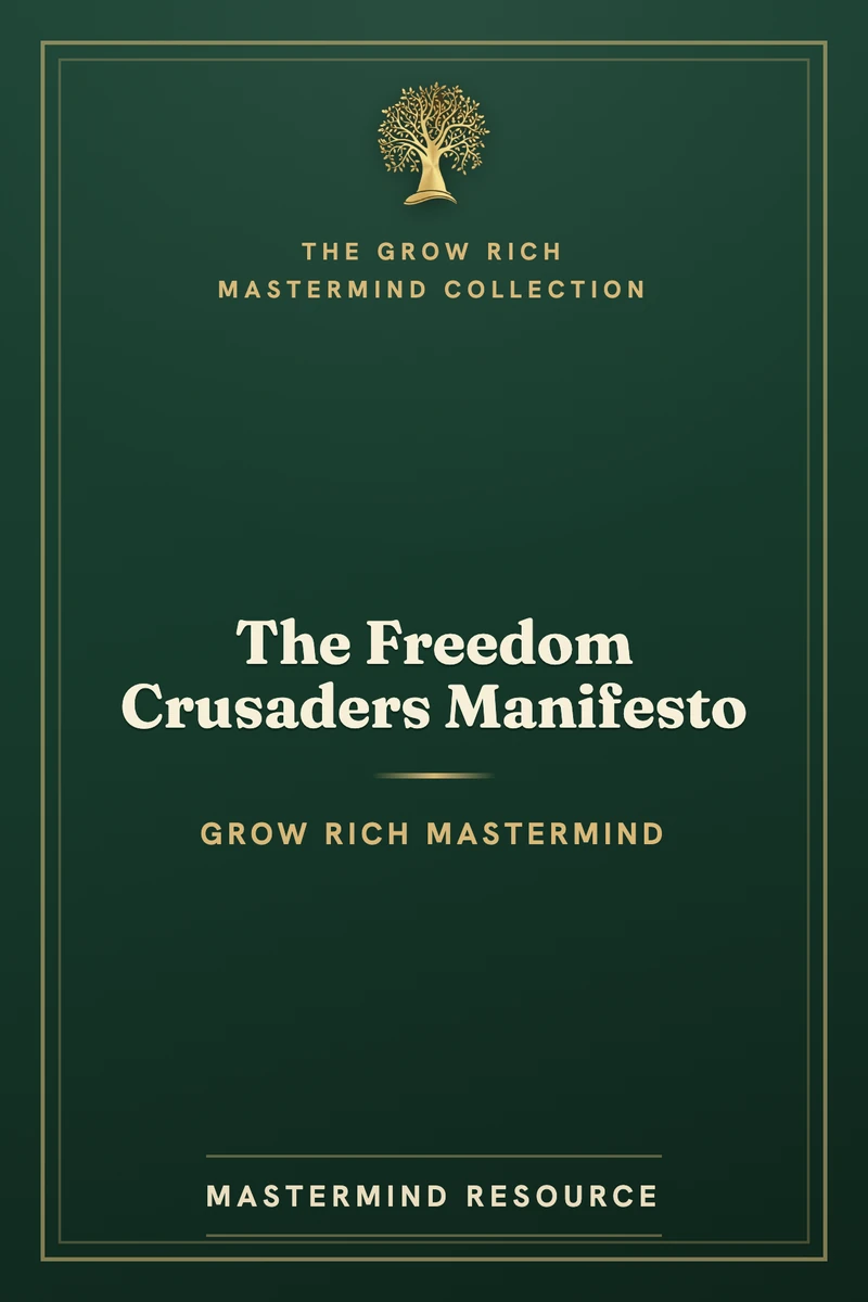 The Freedom Crusaders Manifesto
